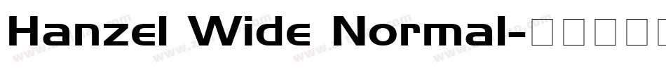 Hanzel Wide Normal字体转换